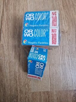 Staré filmy ORWO color. Zabalené. 5 kusov.