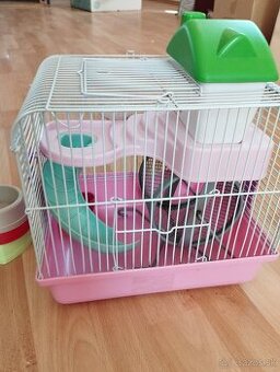 Klietka pre škrečka s vybavením