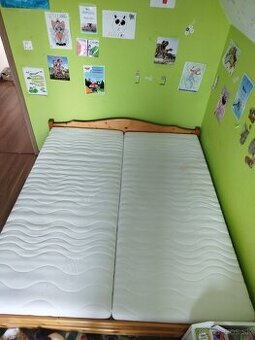 Manželská posteľ z masívu - 1