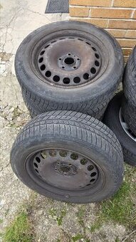 Plechove disky 5x112 + zimne pneu Barum Polaris 5