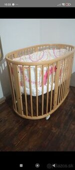 Detská postieľka + rastúca stolička