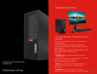 predám šikovné malé PC - Lenovo ThinkCentre M710e SFF