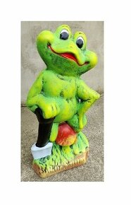 Záhradná keramická soška žaba