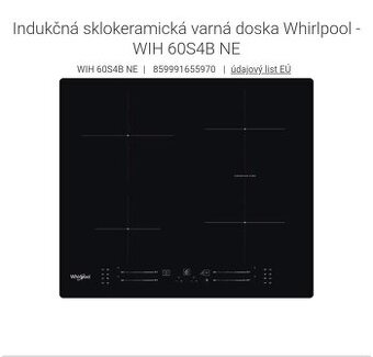 Indukčná varná doska WHIRLPOOL
