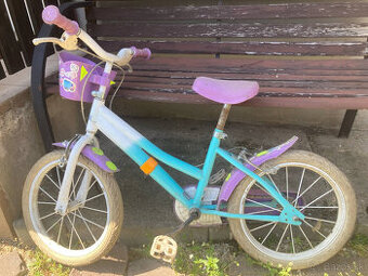 detský dievčenský bicykel, 16 palcové kolesá