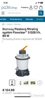 BESTWAY Piesková filtrácia Standard Plus, 3028 l/h