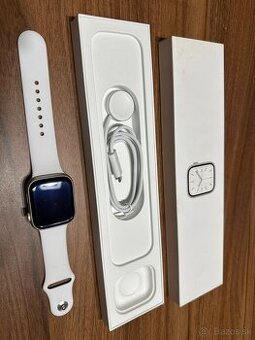 Apple Watch 7 45mm strieborné, batéria 100%