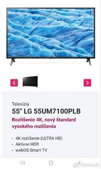 Tv smart lg 139cm