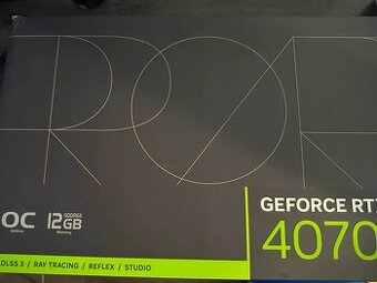 Predám TOP grafiku ASUS RTX4070 12GB GDDR6