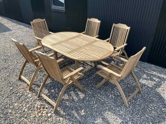 TEAK - MBM - Münchener Boulevard Möbel - s ovalnym stolom