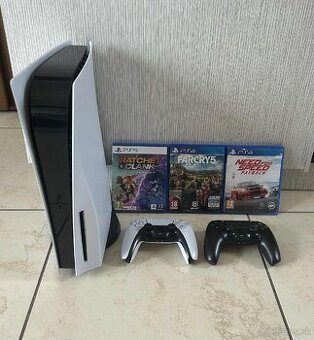 PlayStation 5 (PS5) + 2x ovládače