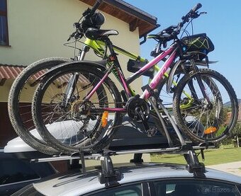 Požičiam nosiče na bicykel na strechu a box na strechu thule