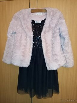 Dievčenské slávnostné šaty s bundičkou veľkosť 140 zn. H&M
