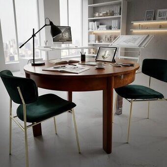 Okrúhly rozťahovací jedálenský stôl Korenica