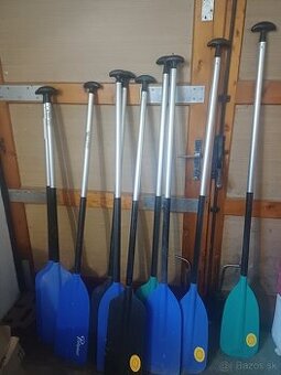 pádla, vesty, prilby a iné príslušenstvo