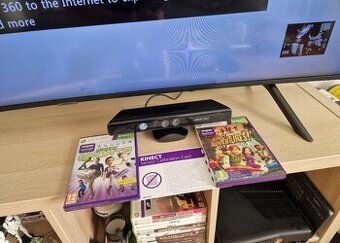 Predám Xbox 360 Kinect s 2 hrami