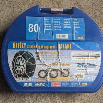Snehové reťaze BAZANT 80 – rýchloupínacie  14"–17"
