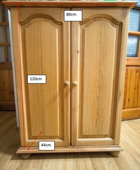 Skrina na topánky - botník borovicový