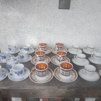 Krásne Československe kávové súpravy