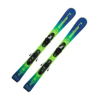 Detské lyže ELAN RC ACE 130 CM drevené jadro, palice
