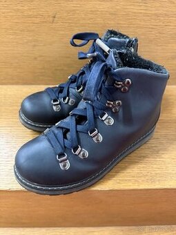 Celokožené zimné topánky s prírodnou ovčou kožušinou, vel.33
