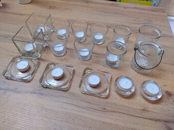 16x skleneny svietnik