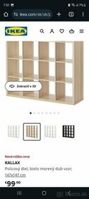 Ikea kallax knižnica - 1