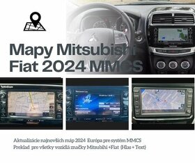 Preklad+ Aktualizácia navigácie Mitsubishi MMCS + FIAT 2024