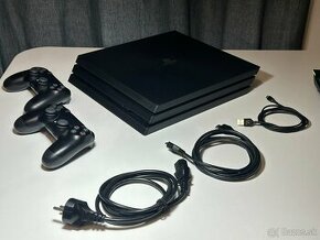 Predávam PlayStation 4 Pro 1TB, 2 ovládače + hry ako darček - 1