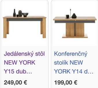 Jedálenský plus konferenčný stolík