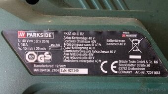Aku reťazová píla Parkside kúpim
