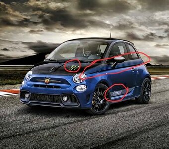 Abarth 500 595 Polep setNále Monster Energy Yamaha, Original