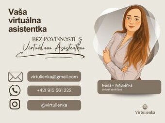 TOP - Virtuálna asistentka - Virtulienka