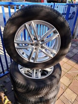 Hliníkové alu disky RC Design 5x112 Škoda, VW so zimnými neu