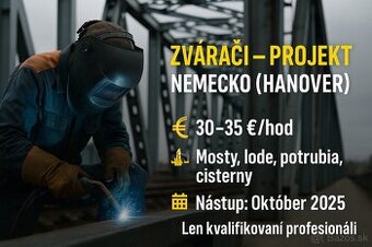 Hľadáme zhotoviteľa pre zváračský projekt–Nemecko Hanover
