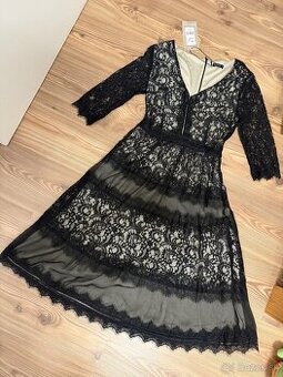 Čierne čipkované šaty NOVÉ