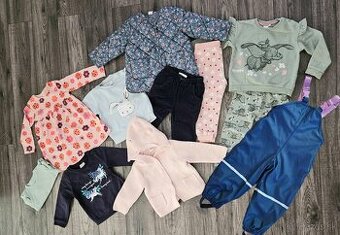 Balík jesenného oblečenia pre dievčatko 92