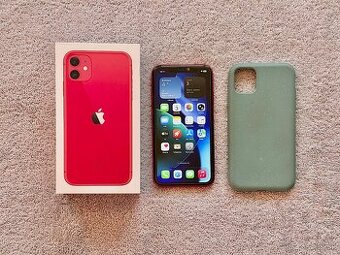iPhone 11 Red, NOVÁ BATERKA