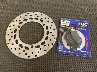 Brzdový kotúč a brzdové doštičky Yamaha nmax