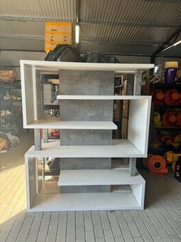 Moderný regál / knižnica – 4 ks, 40 €/ks
