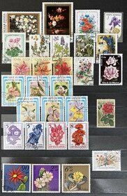 poštové známky - kvety - 1