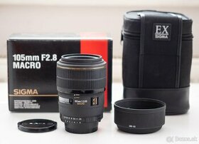 Predám objektív Sigma 105mm F2.8D EX MACRO  bajonet Nikon F
