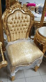 6x stolička celozlatá