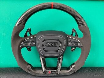 AUDI VOLANT KARBON - ALKANTARA - CERVENE ŠITIE