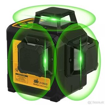 3D 12-riadková laserová vodováha 1,2 m so statívom