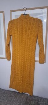 Dámske pletené šaty( predĺžený pulóver)