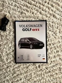 Volkswagen Golf V GTI OBRAZ A3 s rámom