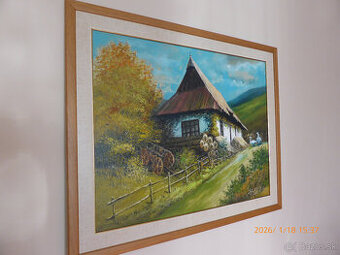 Predám maľovaný obraz v ráme