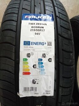 Nejazdené letné pneu Falken 215/55 R17 - 2 kusy