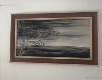 Obraz Sumrak Olej na platne 90x52 cm